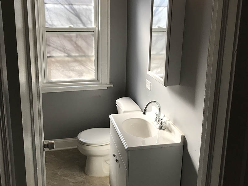 Interior bathroom view of 7332-34 S. May section 8 investment Property
