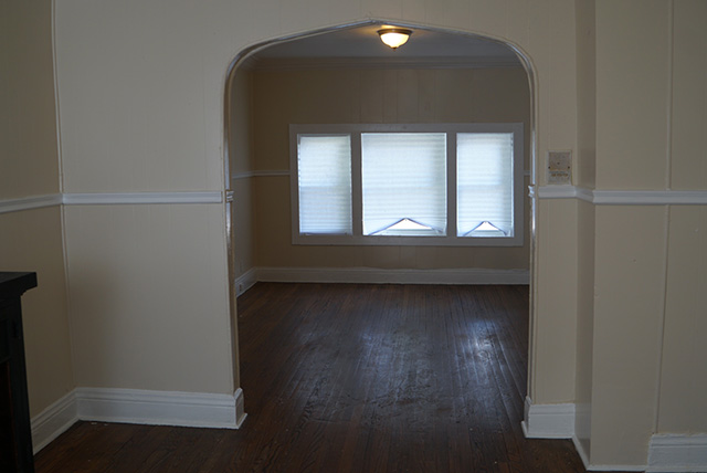 Hardwood hallway in 8426 S Kerfoot property